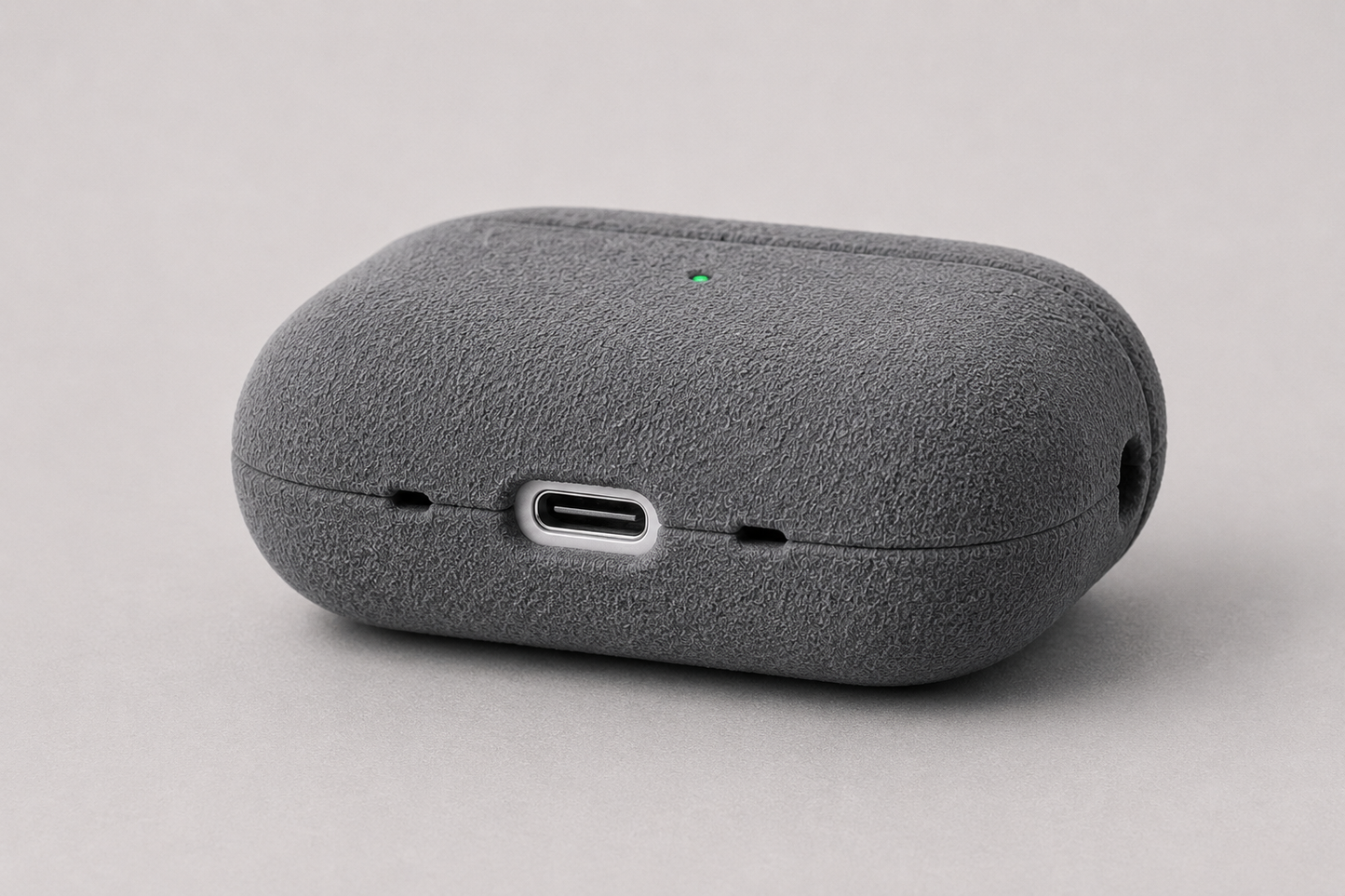 Alcantara Airpods Case - Slate Grey