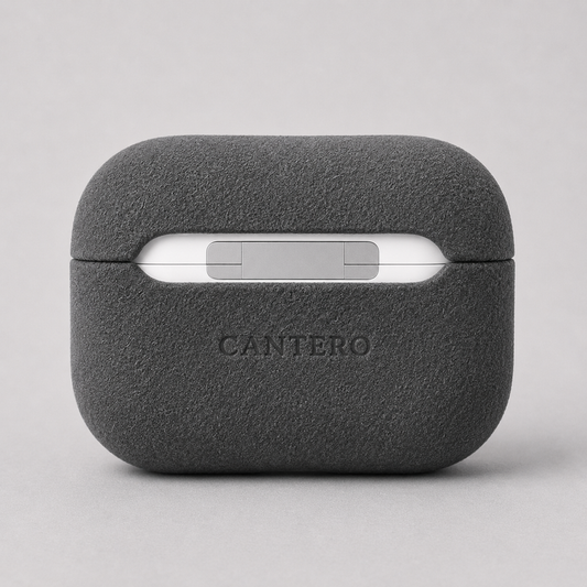 Alcantara Airpods Case - Graphite Grey