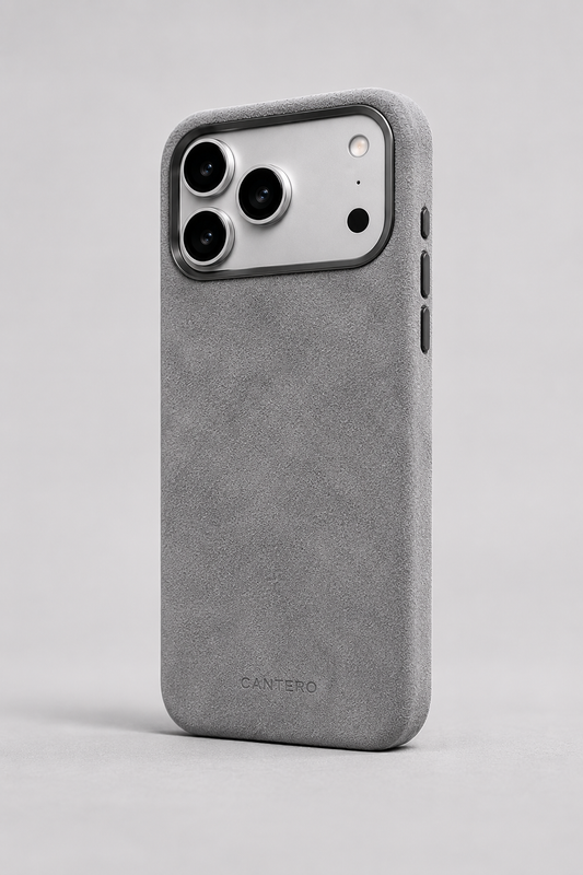 Alcantara iPhone Case - Slate Grey