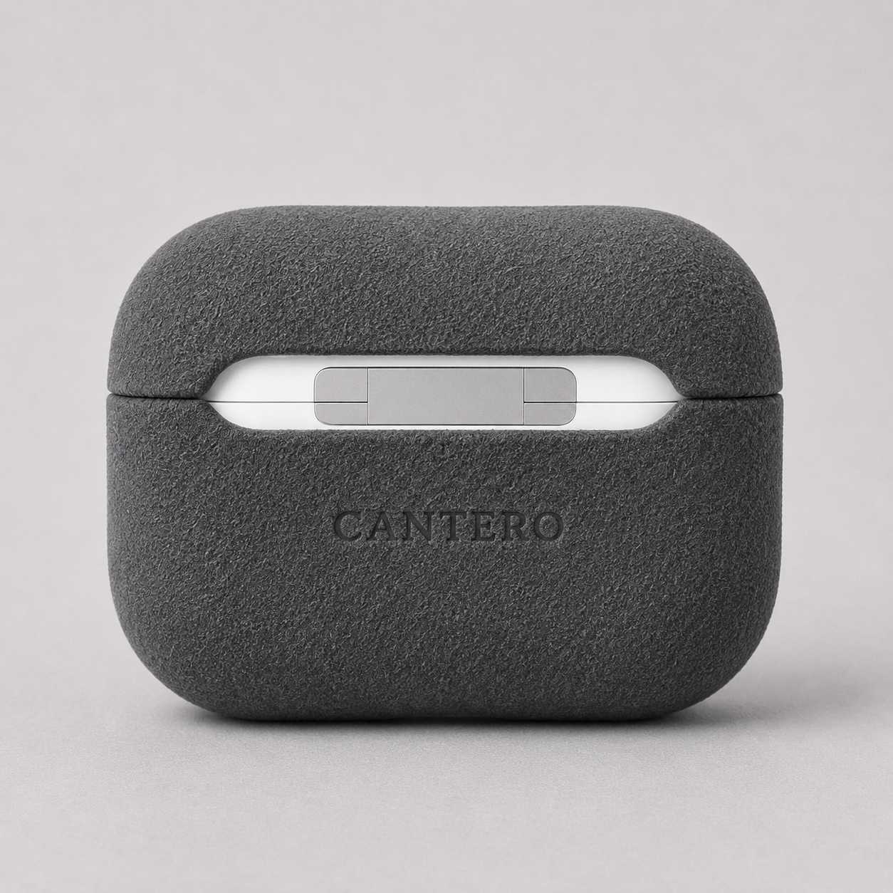Alcantara Airpods Case - Graphite Grey