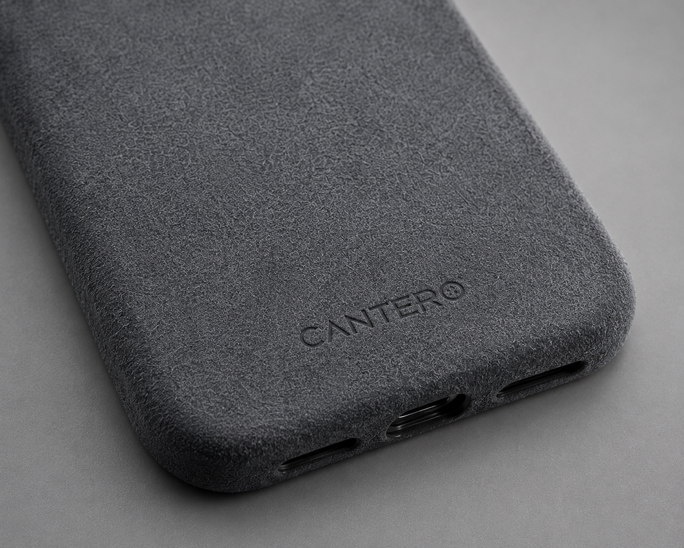 Alcantara iPhone Case - Graphite Grey