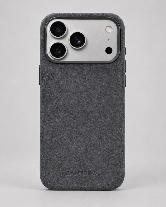 Alcantara iPhone Case - Graphite Grey