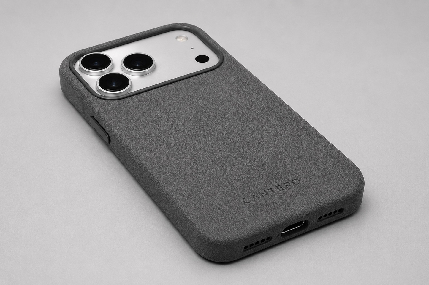 Alcantara iPhone Case - Graphite Grey