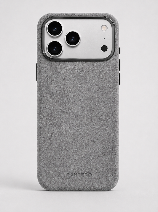 Alcantara iPhone Case - Slate Grey