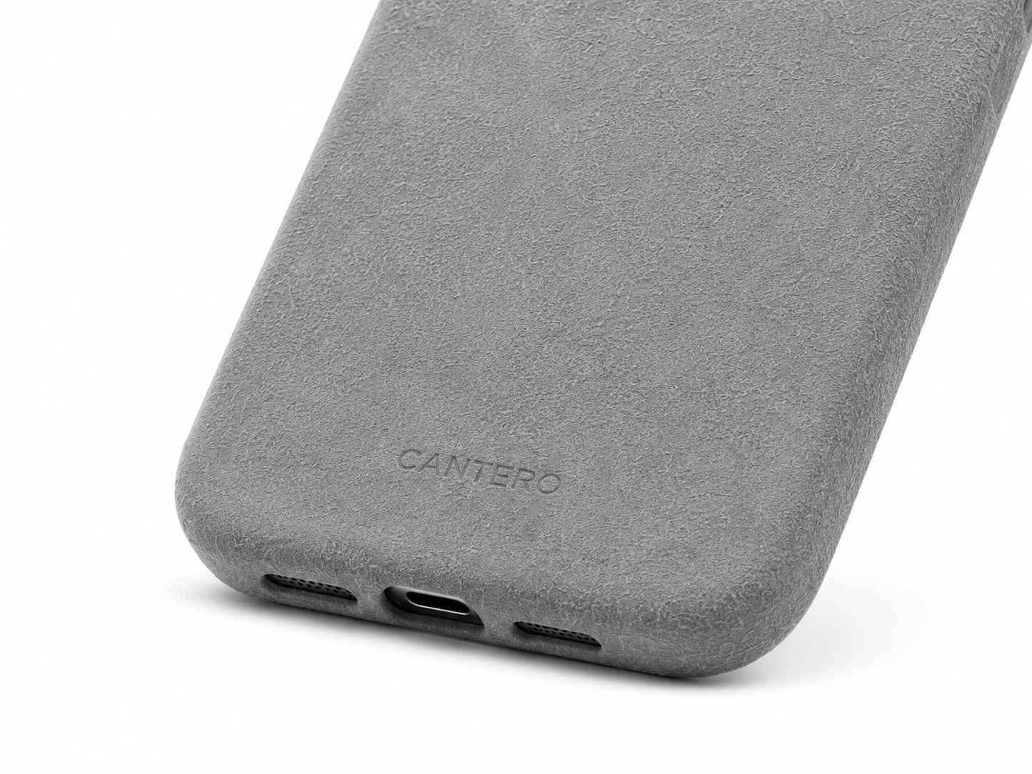Alcantara iPhone Case - Slate Grey
