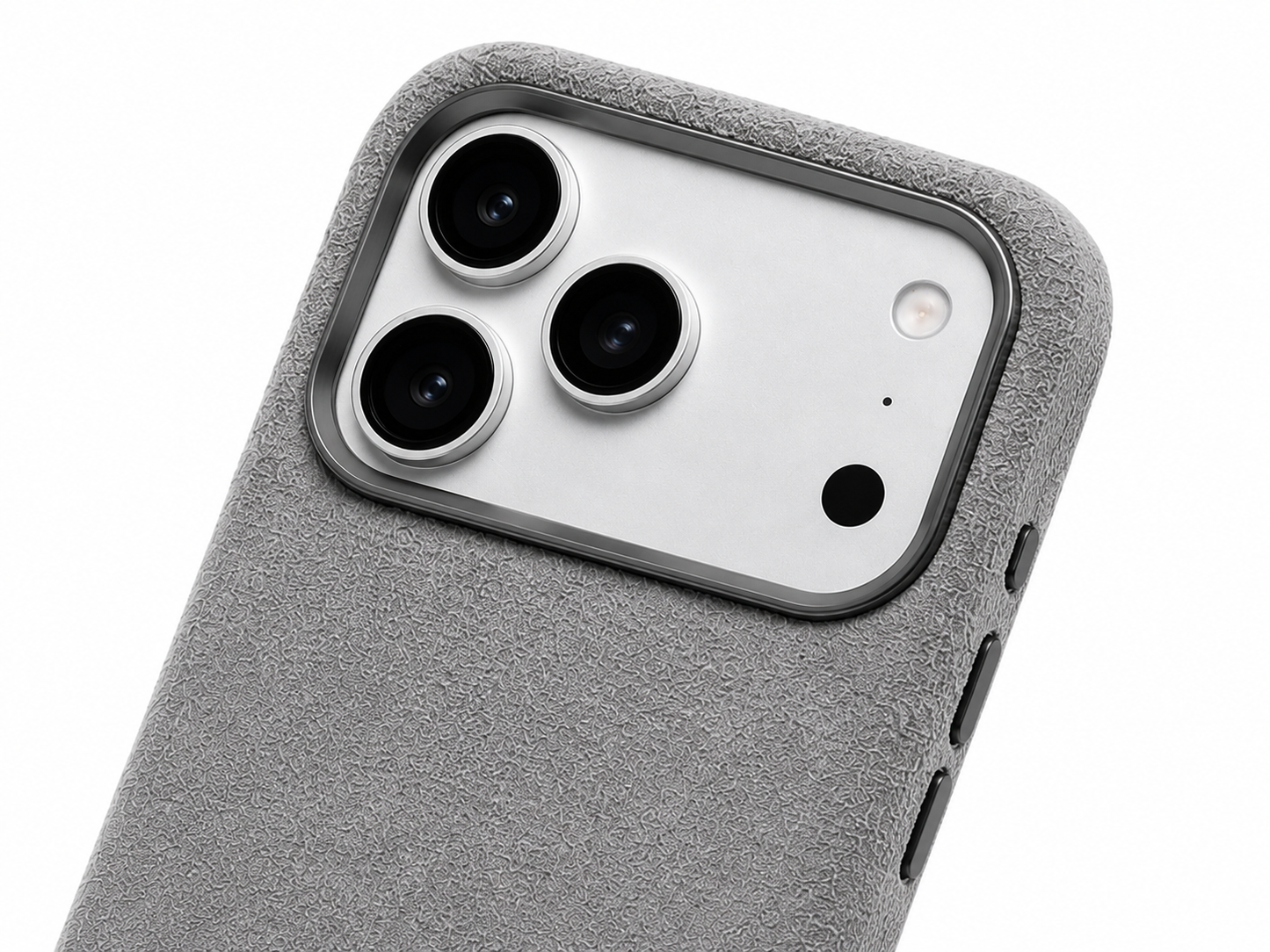 Alcantara iPhone Case - Slate Grey