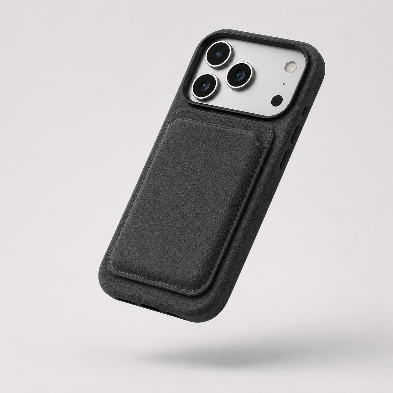 Alcantara Magsafe Wallet - Graphite Grey