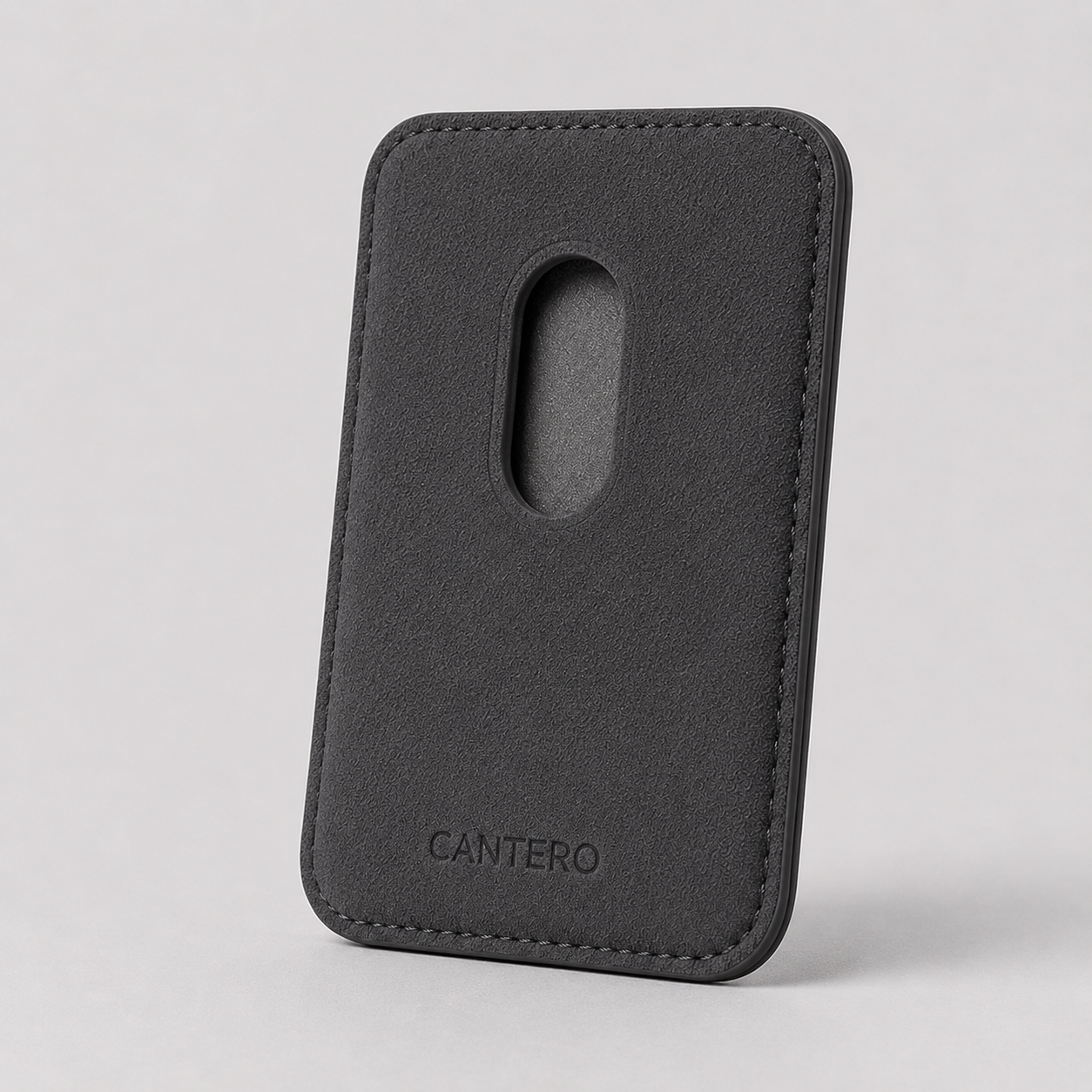 Alcantara Magsafe Wallet - Graphite Grey