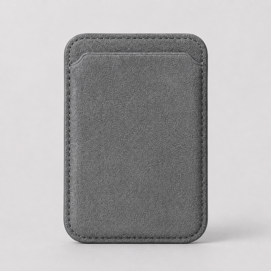 Alcantara Magsafe Wallet - Slate Grey