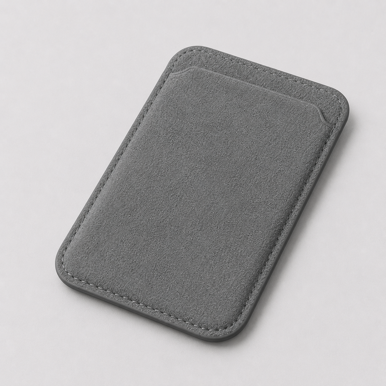 Alcantara Magsafe Wallet - Slate Grey