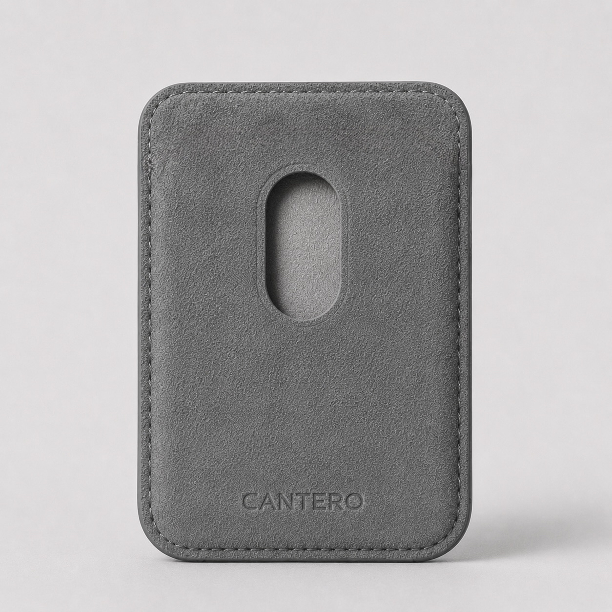 Alcantara Magsafe Wallet - Slate Grey